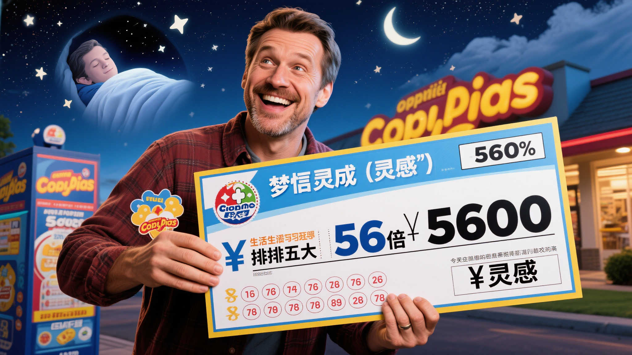 男子梦中得灵感,56倍投排列五揽获560万大奖 男子梦中得灵感,56倍投排列五揽获560万大奖