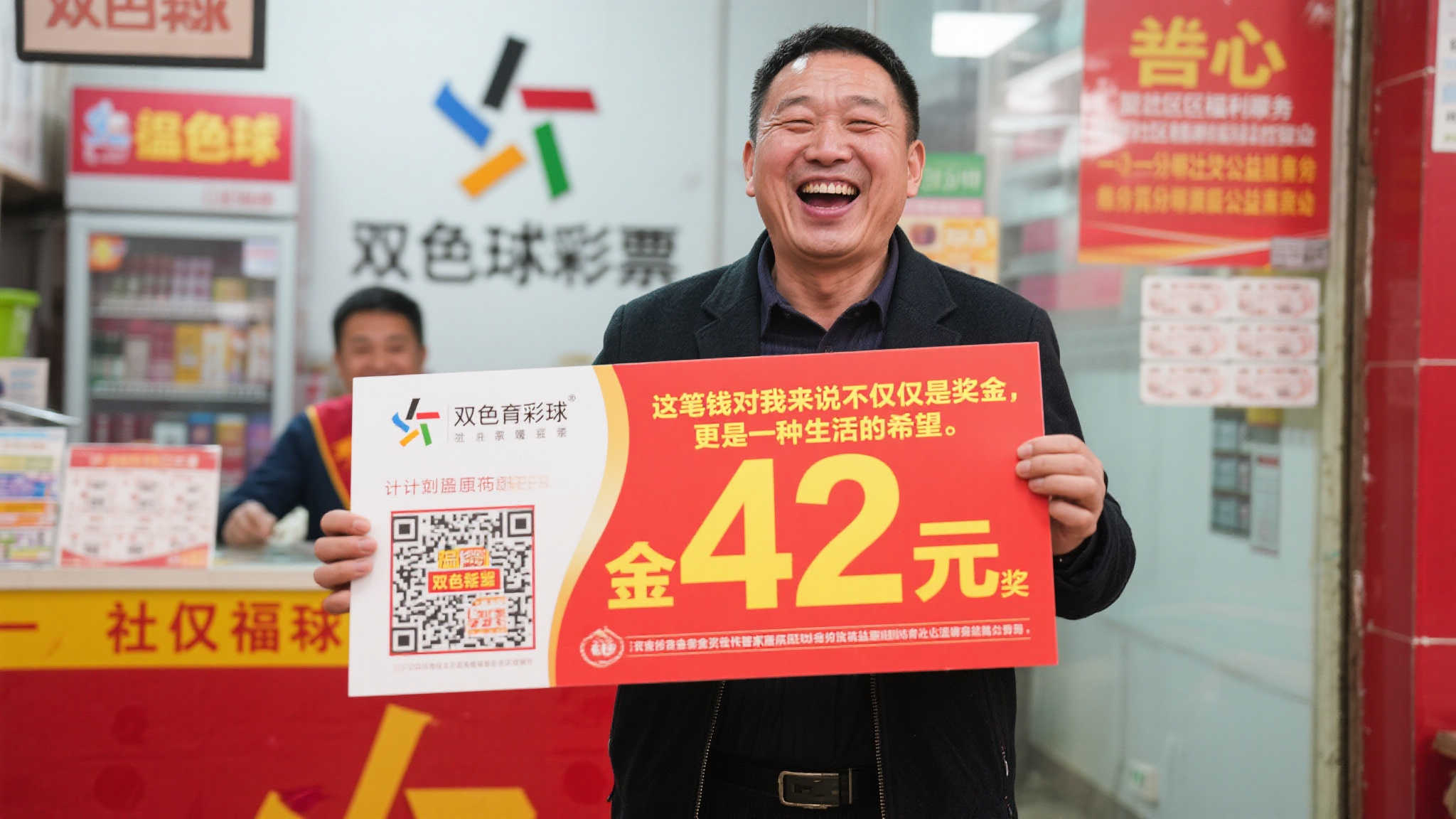 老彩民自选4注双色球喜获二等奖44万 感叹幸运眷顾