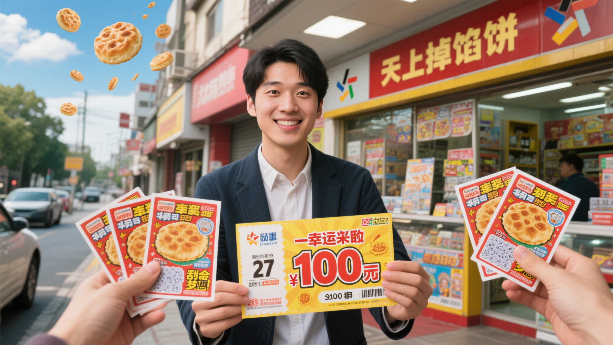 小伙随手选4张刮刮乐喜中百万:有车有房,奖金先存银行 小伙随手选4张刮刮乐喜中百万:有车有房,奖金先存银行