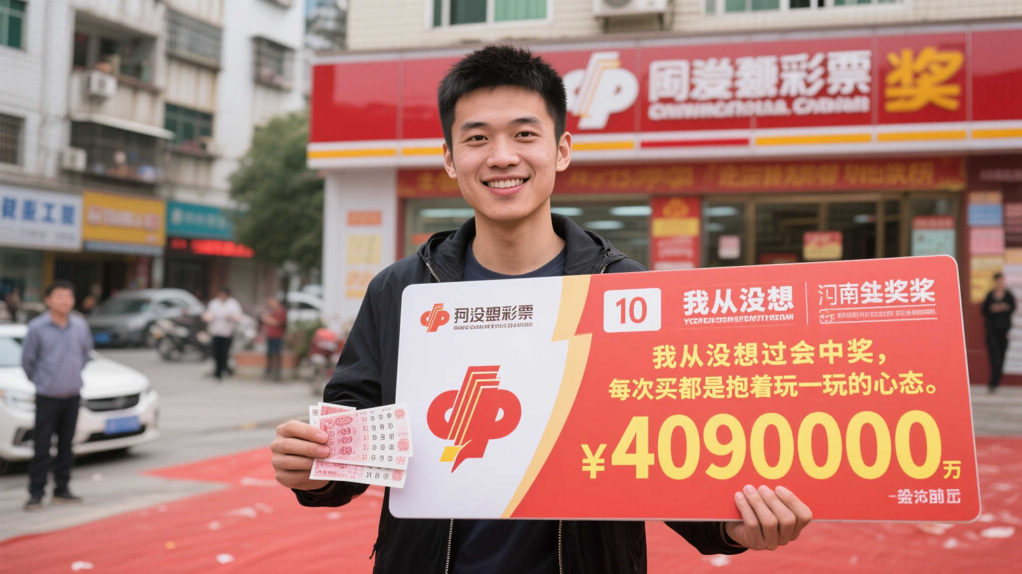 90后小伙一夜暴富4000万彩票大奖：激动到发抖难信现实