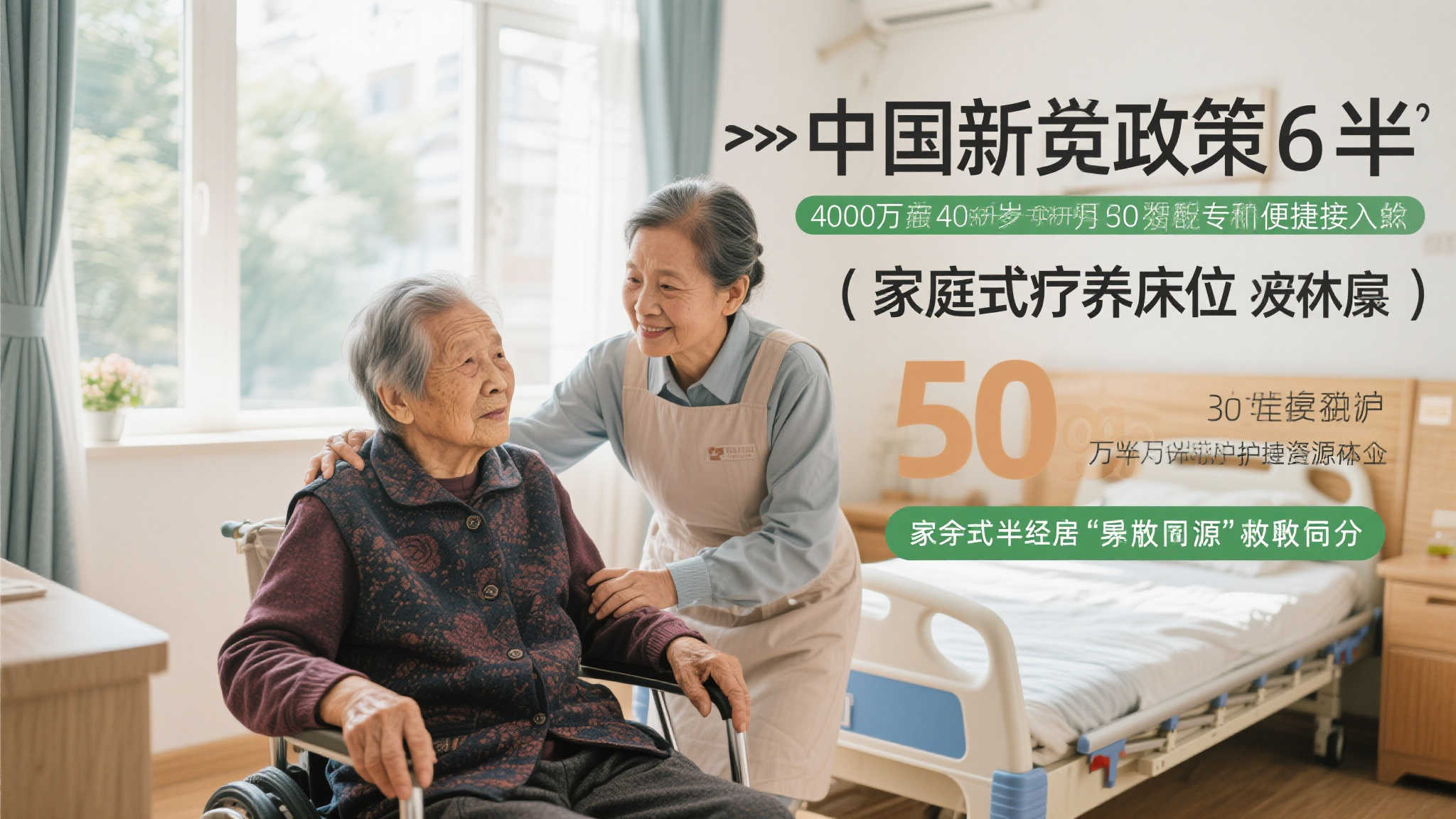 利用中央专项彩票公益金，为失能老人打造10万家庭养老床位