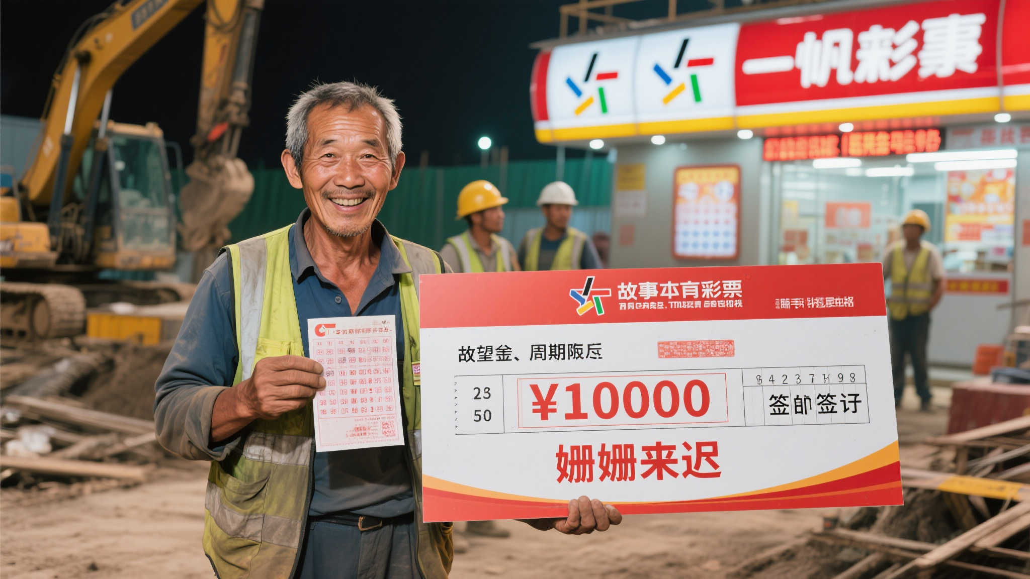 老彩民喜中双色球664万 工地忙碌迟领大奖