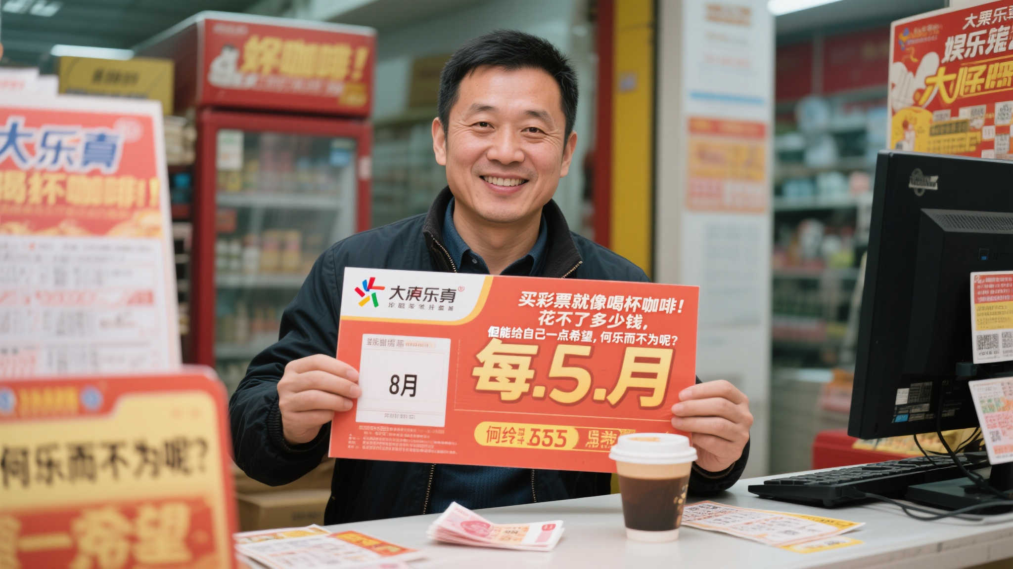 男子坚持守号终获大乐透919万 购彩融入日常生活中